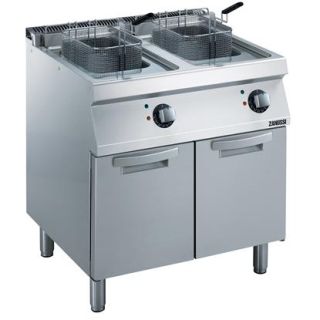 Zanussi MODULAR COOKING RANGE LINE FRITÖS. EL. GOLVMODELL. 800MM. 14+14L. BASSÄNGER. UNDERSKÅP