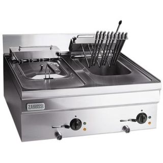 Zanussi MODULAR COOKING 2 BASSÄNGER - 7+7 LITER, GAS. INKL. 2ST KORGAR 210X260X105MM