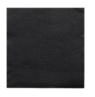 COCKTAIL NAPKINS BLACK 20 x 20 CM