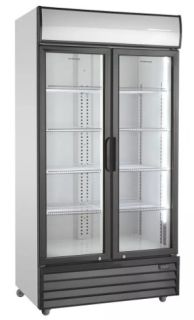 KYLSKÅP MED GLASDÖRR, DISPLAYKYL SD 1002 HÄNGDA DÖRR SCAN COOL 879L