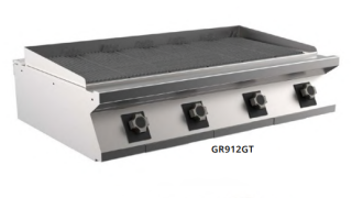 GASGRILL MARENO M1-90 GR912GT - 4 zoner, 6 st vändbara grillgaller - 1200 × 920 × 250 mm