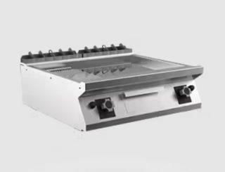 KROMSTEKHÄLL RÄFFLAD GAS MARENO M1-70 FT78GMCT - 2 zoner, 1/3 räfflad stekyta - 800 × 750 × 250