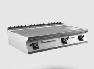 SATIN-KROMSTEKHÄLL GAS MARENO M1-70 FT712GLCST - 3 zoner, slät stekyta - 1200 × 750 × 250 mm