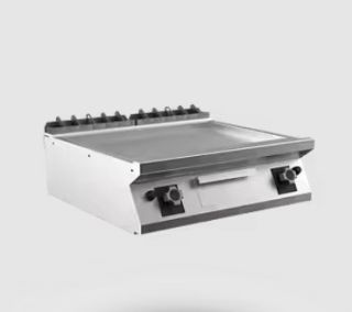 SATIN-KROMSTEKHÄLL GAS MARENO M1-70 FT78GLCST - 2 zoner, slät stekyta - 800 × 750 × 250 mm