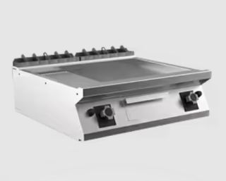 STEKHÄLL RÄFFLAD GAS MARENO M1-70 FT78GMT# - 2 zoner, 1/3 räfflad stekyta, mild steel - 800 × 750 × 250 mm