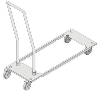 RATIONAL TRANSPORTVAGN TILL BEHÅLLARE FÖR INTEGRERAD FETTUPPSAMLING