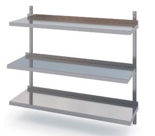 ROSTFRIA VÄGGHYLLOR 3 PLAN 2200 x 300 MM