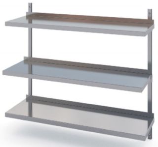 ROSTFRIA VÄGGHYLLOR 3 PLAN 2200 x 500 MM