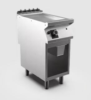 SATIN-KROMSTEKHÄLL GAS HS MARENO M1-70 FT74GLCSG - 1 zon, slät stekyta - 400 × 750 × 900 mm