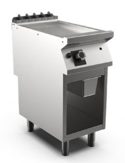 SATIN-KROMSTEKHÄLL GAS HS MARENO M1-90 FT94GLCSG - 1 zon, slät stekyta, termostatreglerad - 400 × 920 × 900 mm