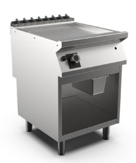 SATIN-KROMSTEKHÄLL GAS HS MARENO M1-90 FT96GLCSG - 1 zon, slät stekyta, termostatreglerad - 600 × 920 × 900 mm