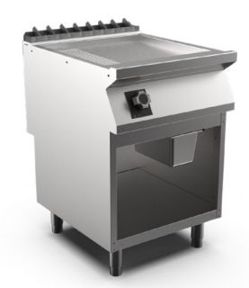 SATIN-KROMSTEKHÄLL HS RÄFFLAD MARENO M1-90 FT96EMCSG - 1 zon, 1/3 räfflad stekyta - 600 × 920 × 900 mm