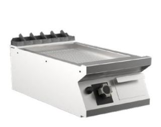 SATIN-KROMSTEKHÄLL RÄFFLAD GAS M1-90 FT94GRCST - 1 zon, räfflad stekyta, termostatreglerad - 400 × 920 × 250 mm