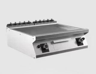 STEKHÄLL GAS MARENO M1-70 FT78GLT# - 2 zoner, slät stekyta, mild steel - 800 × 750 × 250 mm