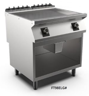 STEKHÄLL HS MARENO M1-90 FT98ELG# - 2 zoner, slät stekyta, mild steel - 800 × 920 × 900 mm