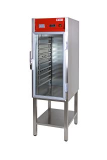 VÄRMESKÅP MED FLÄKT, 1 GLASDÖRR, 12 GEJDERPAR FÖR GN 1/1