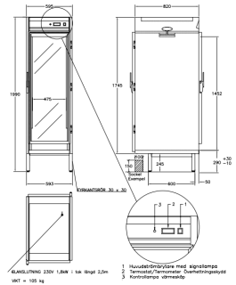 RATIONAL CM + SCC 201, GENOMGÅENDE MODELL 2004, EXTRA DJUP FÖR VÄGGSOCKEL