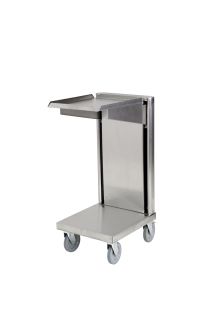 DISPENSERVAGN FÖR DISKKORG 330 X 430 MM, ROSTFRI