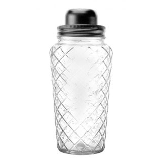 2PCS GLASS SHAKER DIAMOND CUT 695ML