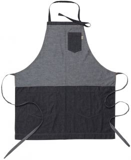 BRÖSTLAPPSFÖRKLÄDE, DENIM