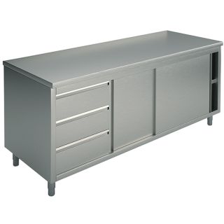 KÖKSBÄNK MED DRAGLÅDOR VÄNSTER 1600 MM