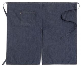 MIDJEFÖRKLÄDE MED SPRUND, MÖRKBLÅ