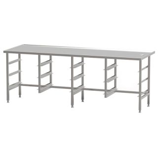 SORTERINGSBÄNK FRISTÅENDE FÖR 50 x 50 CM KORGAR 1176 x 800 MM