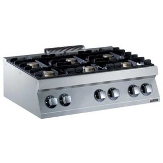 Zanussi MODULAR COOKING GASSPIS. BÄNKMODELL. 1200MM. 6 ÖPPNA BRÄNNARE (6X5,5KW). GASOLDYSOR BIFOGAS. STADSGASDYSOR (206387)