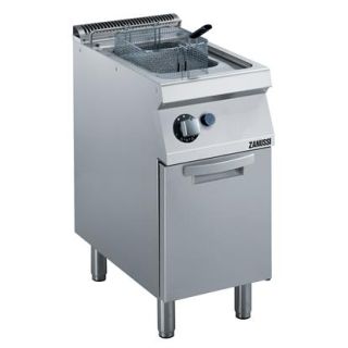 Zanussi MODULAR COOKING RANGE LINE FRITÖS. GAS. GOLVMODELL. 400MM. 7L. V-FORMAD BASSÄNG. DOLDA VÄRMEELEMENT. UNDERSKÅP. GASOLDYSOR BIFO