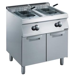 ZANUSSI MODULAR COOKING RANGE LINE EVO700 TWO WELLS FREESTANDING GAS FRYER 15 LITER