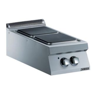 Zanussi MODULAR COOKING ELSPIS. BÄNKMODELL. 400 MM. 2 FYRKANTIGA GJUTJÄRNSPLATTOR STORLEK 30X30CM (2X4KW)