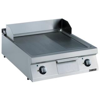 Zanussi Stekhäll, el. Bänkmodell. 800mm. Slät(2/3) och räfflad(1/3) sluttande häll (15kW). Termostat