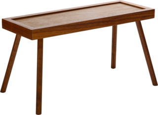 LOFT PRESENTER WALNUT 36 x 13 CM ON STANDS 17 CM