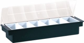 COCKTAIL DISPENSER PLASTIC BLACK 6 INSERTS