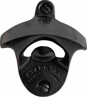 WALL MOUNTED BOTTLE CAP OPENER BLACK