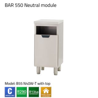 BARKYLBÄNK 550 NEUTRAL MODULE FÖR LIVSMEDEL OCH DRYCKER B55/N40W-T med/utan topp - COLIA