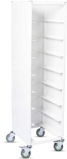 BRICKVAGN FÖR 8ST 280 x 360 VIT, VIT RYGG O SIDOR