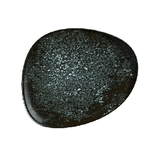 BONNA COSMOS BLACK FLAT OVAL TALLRIK 33 CM