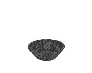 BRÖDKORG SVART PP PLAST RUND D25, H8CM