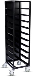 BRICKVAGN ENKEL MED BAKSIDA SVART 330 x 430 MM BRICKA