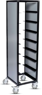 BRICKVAGN FÖR 8ST 330 x 430 MM SVART, GRÅ SIDA