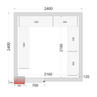 CRNF2424 SHELF RACK SYSTEM KIT