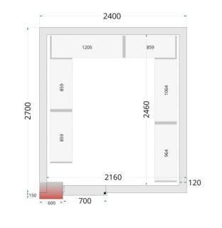 CRNF2427 SHELF RACK SYSTEM KIT
