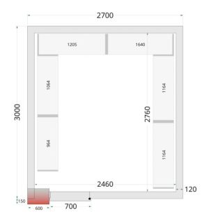 CRNF2730 SHELF RACK SYSTEM KIT