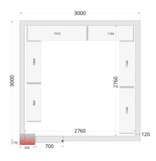 CRNF3030 SHELF RACK SYSTEM KIT