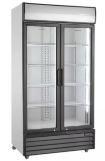 KYLSKÅP MED GLASDÖRR, DISPLAYKYL SD 802HE HÄNGDA DÖRR SCAN COOL 776L