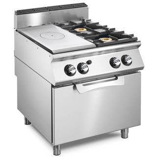 GASSPIS 2 BRÄNNARE 1 SOLID PLATTA GASUGN GN 2/1 LINE VS900