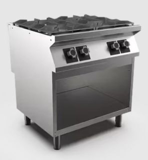 GASSPIS HS MARENO M1-90 PC98GG - 4 öppna brännare 2 × 6 kW, 2 × 10 kW - 800 × 920 × 900 mm