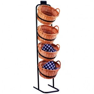 KORGSTÄLL SVART INKL 4 KORGAR