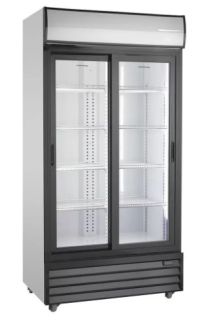 KYLSKÅP MED GLASDÖRR, DISPLAYKYL SD 802SLE SKJUTDÖRR SCAN COOL 690L
